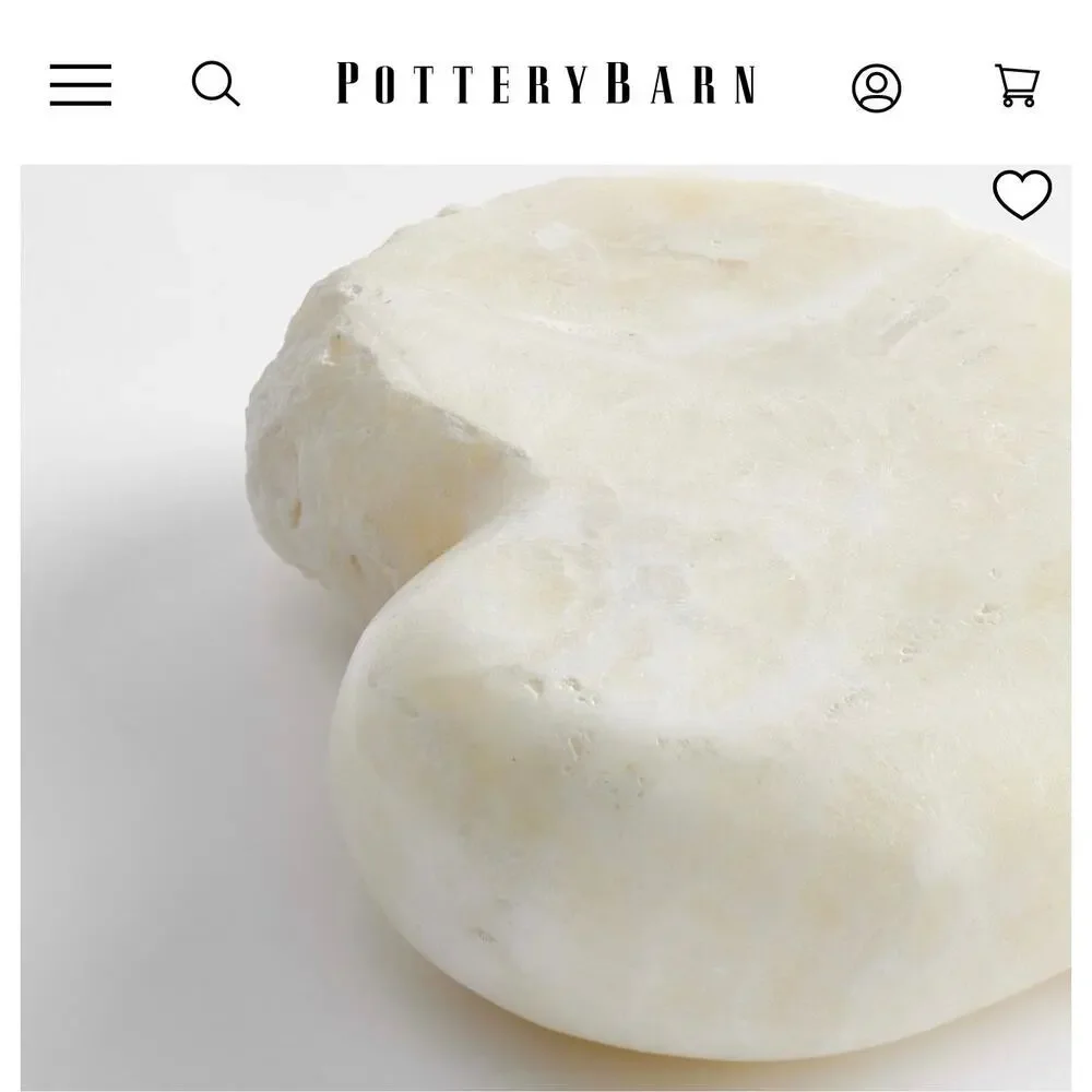 Pottery Barn Onyx heart object